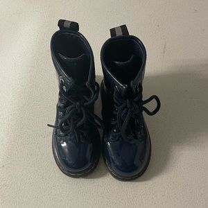 Toddler Blue Combat Boots